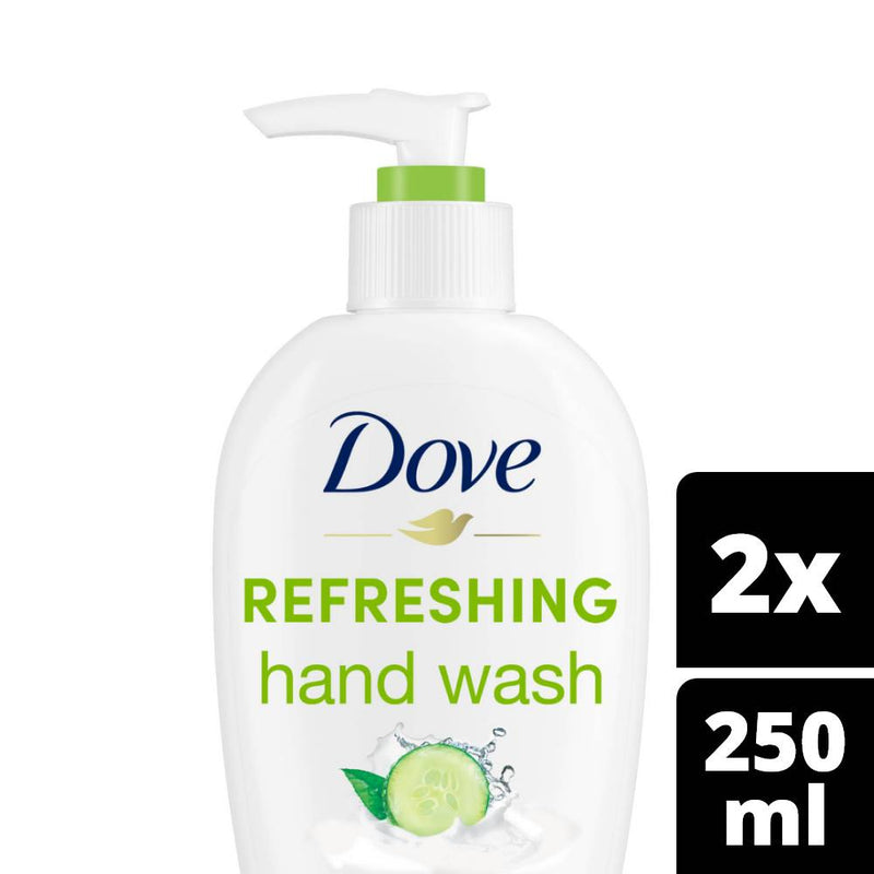 Dove Hand Wash, Cucumber & Green Tea, 250ml (Pack of 2)