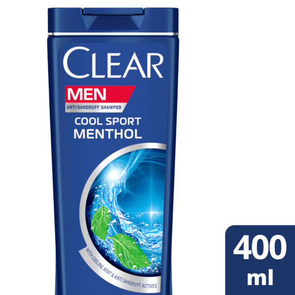 Clear Men Anti-Dandruff Shampoo Cool Sport Menthol 400ml