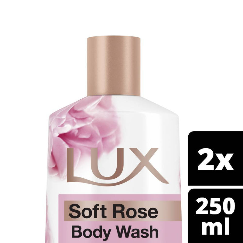 Lux Body Wash, Soft Rose, 250ml (Pack of 2)