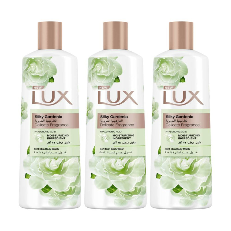 Lux Body Wash, Silk Gardenia, 250ml (Pack of 3)