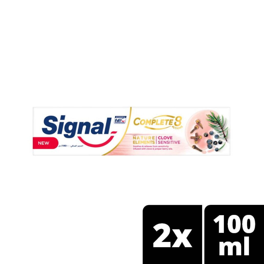 Signal Toothpaste, Clove Sensitive, 100ml (Pack of 2) Unilever Outlet Store