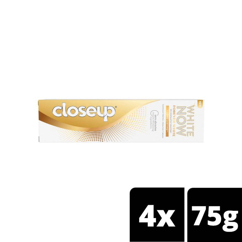 Close Up Toothpaste, Forever White 75ml (Pack of 4)